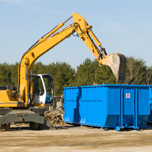 can i choose the location where the residential dumpster will be placed in Harrison